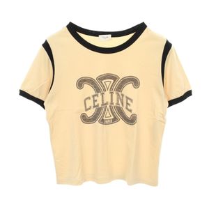 【二手】Celine CELINE短袖T卹 Triomphe Logo 純棉T卹 女款 二手 A