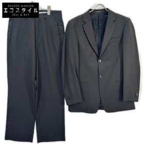 Emporio Armani 20082 棕色條紋西裝套裝，46 碼 [二手]