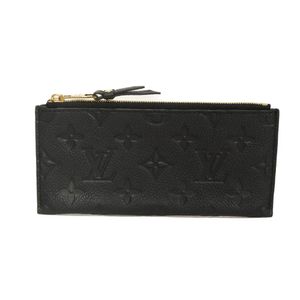 중고 LOUIS VUITTON 루이비통 포르토포유 큐리즈 동전 지갑 전용 LV 로고 플라워 블랙