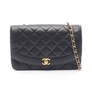 【중고】 샤넬 CHANEL 숄더백 마트라세 다이아나 플랩 A01165 블랙 캐비어 스킨(그레인드카프) 마트라세 다이아나 체인 숄더