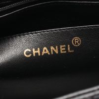 [Pre-owned] Chanel CHANEL Shoulder Bag Matelassé Diana Flap A01165 Black Caviar Skin (Grained Calf) Matelassé Diana Chain Shoulder Bag