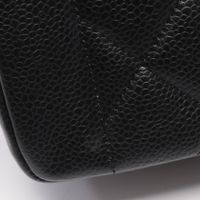 [Pre-owned] Chanel CHANEL Shoulder Bag Matelassé Diana Flap A01165 Black Caviar Skin (Grained Calf) Matelassé Diana Chain Shoulder Bag