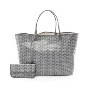【중고】 고야르 GOYARD 토트 백 산루이 GM STLCROGMLTY51CL51P 그레이 PVC 코팅 캔버스 가죽 산루이 GM 레이디스 미사용