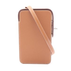 【중고】 헤르메스 HERMES 숄더백 아카 박스 골드 폰 케이스 스마트 폰 케이스 골드 기타 아카 박스 골드 여성 Used A