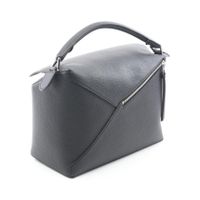 【중고】 로에베 LOEWE 핸드백 퍼즐 엣지 대형 2WAY B510P00X051100 블랙 가죽 숄더백 여성 신품