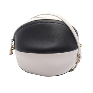 【중고】 샤넬 CHANEL 숄더백 비치볼 블랙/화이트 레더 비치볼 체인 숄더 레이디스 Used A