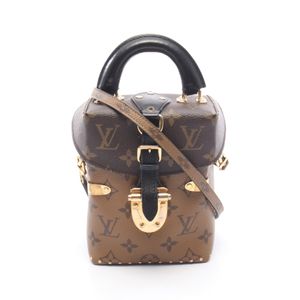 [มือสอง] กระเป๋าถือ Louis Vuitton รุ่น Camera Box Monogram Reverse 2WAY M42999 ทำจากผ้าแคนวาสเคลือบ PVC และหนัง สำหรับผู้หญิง