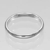 Tiffany & Co. Forever Classic Band Ring, Size 18, 3mm Band, Pt950 Platinum, Approx. 5.25g, Men's [Used]