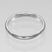 Tiffany & Co. Forever Classic Band Ring, Size 18, 3mm Band, Pt950 Platinum, Approx. 5.25g, Men's [Used]