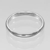Tiffany & Co. Forever Classic Band Ring, Size 18, 3mm Band, Pt950 Platinum, Approx. 5.25g, Men's [Used]