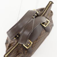 Louis LOUIS VUITTON Verona MM Tote Bag N41118 Damier Canvas 2011 Brown VI1161 Shoulder bag, Handbag, A4 size Zipper Verona MM Women's [Used]
