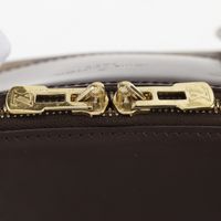 Louis LOUIS VUITTON Verona MM Tote Bag N41118 Damier Canvas 2011 Brown VI1161 Shoulder bag, Handbag, A4 size Zipper Verona MM Women's [Used]