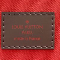 Louis LOUIS VUITTON Verona MM Tote Bag N41118 Damier Canvas 2011 Brown VI1161 Shoulder bag, Handbag, A4 size Zipper Verona MM Women's [Used]