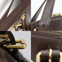 Louis LOUIS VUITTON Verona MM Tote Bag N41118 Damier Canvas 2011 Brown VI1161 Shoulder bag, Handbag, A4 size Zipper Verona MM Women's [Used]