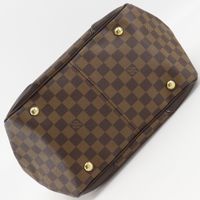 Louis LOUIS VUITTON Verona MM Tote Bag N41118 Damier Canvas 2011 Brown VI1161 Shoulder bag, Handbag, A4 size Zipper Verona MM Women's [Used]