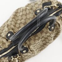 Gucci Sukey Tote Bag, 2-Way Shoulder Bag, 223974, GG Canvas, Brown, Shoulder Bag/Handbag, 2-Way, A5 Size, Double Zipper, Women's [Used]