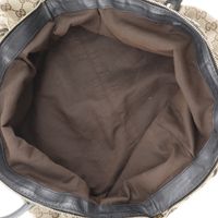 Gucci Sukey Tote Bag, 2-Way Shoulder Bag, 223974, GG Canvas, Brown, Shoulder Bag/Handbag, 2-Way, A5 Size, Double Zipper, Women's [Used]