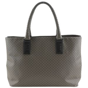 Bottega Veneta Marco Polo Tote Bag, PVC, Gray, Shoulder Bag/Handbag, A4 Size, Open, Unisex [Used]