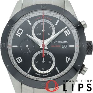 몽블랑 타임워커 크로노그래프 43 mm Timewalker MB116097 상자 보증서 SS 맨즈 시계 블랙 마무리 미품 【중고】