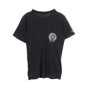 เสื้อยืดแขนสั้น Chrome Hearts มือสอง ป้ายรูปเกือกม้า สีดำ ผ้าฝ้าย สำหรับผู้ชาย สภาพ B