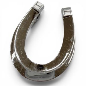 Excellent condition □HERMES Hermes H logo horseshoe money clip bill clip wallet silver Made in France Recommended for men