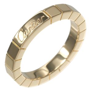 Cartier Lanieres ring, size 9, 18K pink gold, approximately 5.58g, women's. [Pre-owned]