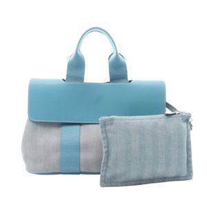 กระเป๋าถือ Hermes Valparaiso PM สี Blue Jean (มือสอง) สำหรับผู้หญิง (ยี่ห้ออื่น)