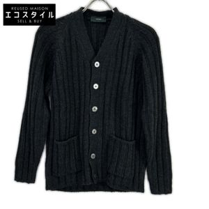 Zanone Charcoal Wool Long Sleeve Cardigan [Used]