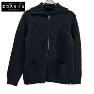 Zanone Charcoal Wool Zip Knit [Used]