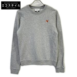 Maison Kitsuné 灰色狐狸頭貼布衛衣，S 碼 [二手]