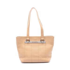 [Used] Chanel CHANEL Tote Bag Chocolate Bar Beige Caviar Skin (Grained Calf) Chocolate Bar Tote Bag Women's Used A