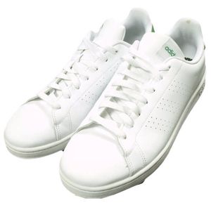 adidas ADVANCOURT GZ5300 5(27.5cm) White/White/Green Sneakers Shoes [Used] [adidas]