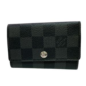 [Used] LOUIS VUITTON Louis Vuitton N62662 Multicles 6 Damier Graphite Key Case Brand Black