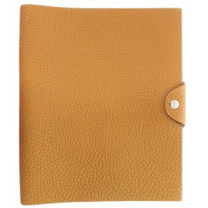 美品 エルメス ユリスMM トゴ ブラウン シルバー金具 手帳カバー 茶 0381【中古】HERMES