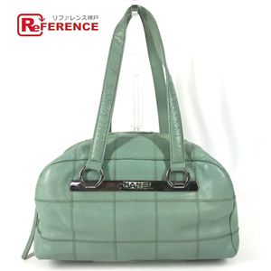 CHANEL 9925591 Mini Boston Bag CC Coco Mark Logo Chocolate Bar Shoulder Bag