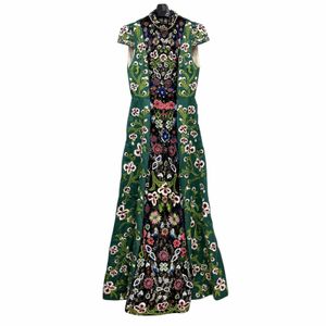 alice olivia green sequin dress ZENON CAPE MINI DRESS in FOREST GREEN