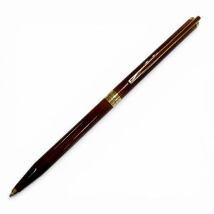 品相極佳 ▼ 都邦正品漆面 Ecaille 大理石紋旋轉ブラウン，棕金色，法國製造，男士，書寫測試，帶盒子。
