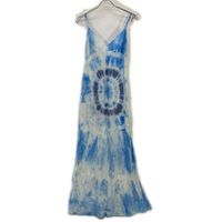 Danny Jo Blue Bullseye Tie Dye Slip Dress M [Used]