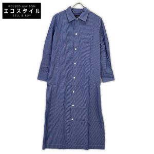 A.P.C. Blue Stripe Millie Long Shirt Dress, Size 36 [Used]