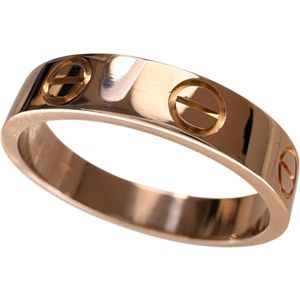 9호(#49) 까르띠에(CARTIER) 미니 러브 반지 K18PG(핑크 골드) 중량 3.3g 여성용 [중고]