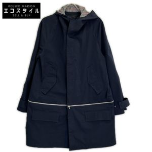ZUCCA CZ92FA568 Navy Detachable Hooded Coat, Size M [Used]