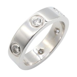 [Pre-owned] Cartier Love Ring 6PD K18WG (White Gold) Diamond Love Ring 6PD Women's Used A