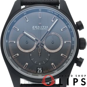 Zenith Chronomaster El Primero Watch 42mm Range Rover Velar Limited Edition of 200 Pieces Worldwide Chronomaster El Primero 42mm 24.2042.400/27.R799 Box Warranty Card Ceramic Aluminum/Rubber Men's Watch Braun Excellent Condition [Used]