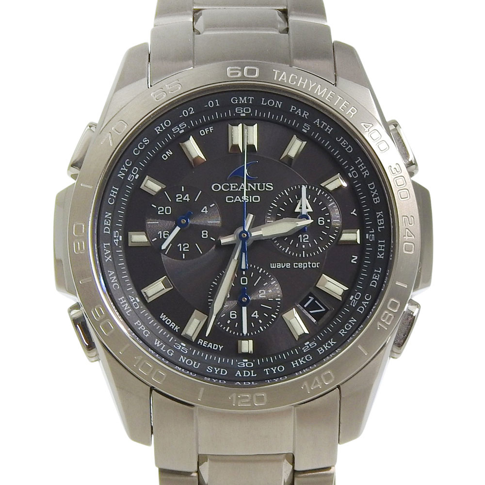 CASIO OCEANUS OCW-600TDJ-1AJF Titanium Silver Solar Radio