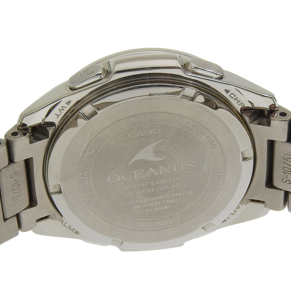 CASIO OCEANUS OCW-600TDJ-1AJF Titanium Silver Solar Radio