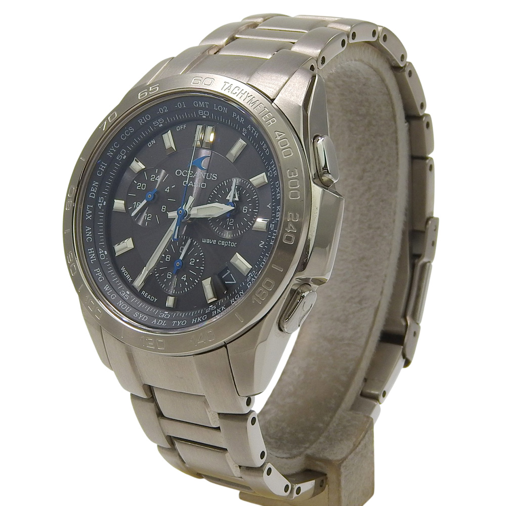 CASIO OCEANUS OCW-600TDJ-1AJF Titanium Silver Solar Radio