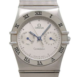 OMEGA Constellation Day-Date Watch 1502.30 Stainless Steel Quartz Analog Display Silver Dial Men's [Used]
