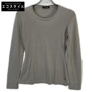 Loro Piana FAE8270 Cashmere Crewneck Long-Sleeve Knit Sweater Top, Size 38 [Used]