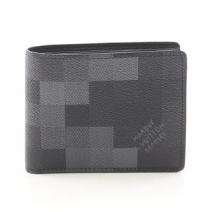 [Used] Louis LOUIS VUITTON Portefeuille Slender Damouflage Noir M14927 Noir Other Portefeuille Slender Men's Wallet