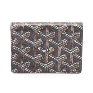【二手】Goyard GOYARD卡包 Malesherbes 黑色 PVC 塗佈帆布皮革 Malesherbes 名片夾 男女通用 二手 A